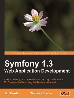 cover image of Symfony 1.3 Web Application Development